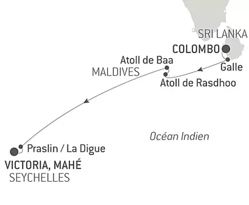 Sri Lanka, Maldives et Seychelles